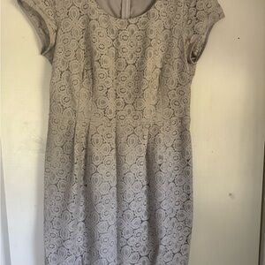 Elegant Lace Dress in light grey